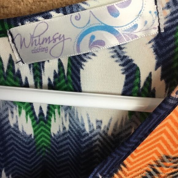 Whimsy Tank Top Multi Colored Print Medium - Picture 4 of 10